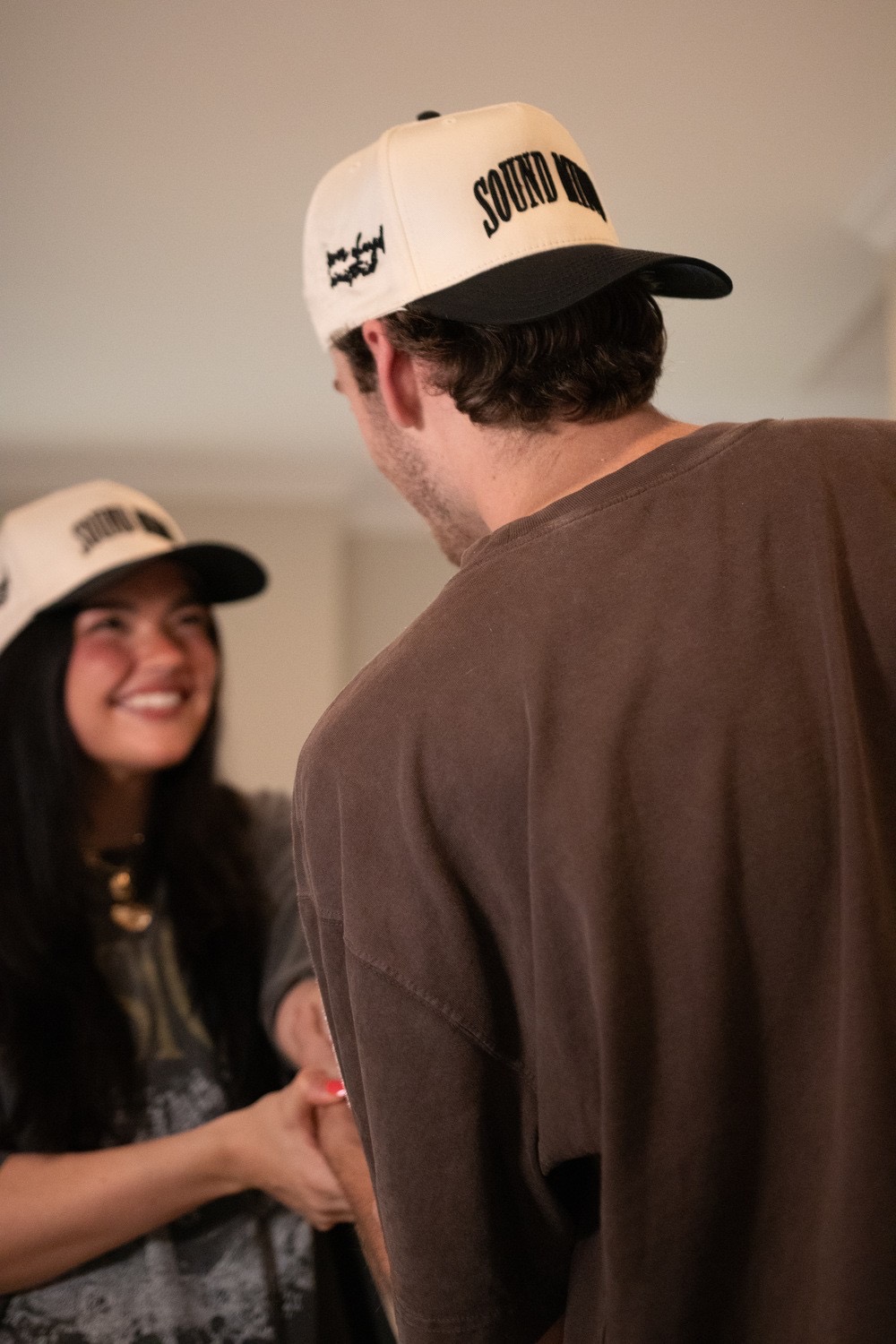 Partner Producers wearing Sound Mind hats